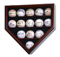 14 Baseball Ball Display Case Cabinet - Home Plate Shaped - sfDisplay.com