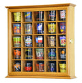 25 Shot Glass Display Case Cabinet - sfDisplay.com