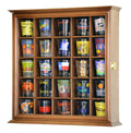 25 Shot Glass Display Case Cabinet - sfDisplay.com