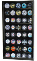 40 Hockey Puck Display Case Cabinet - sfDisplay.com