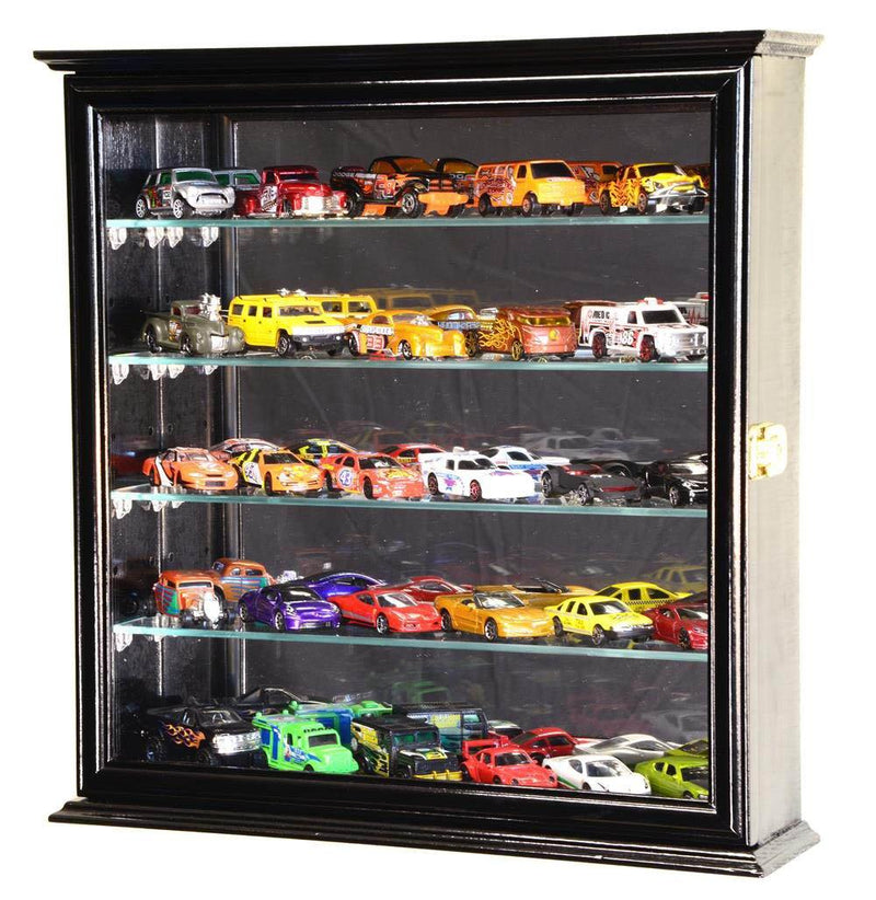 Mirrored Back Hot Wheels / Matchbox / Diecast / Train Display Case Cabinet - sfDisplay.com