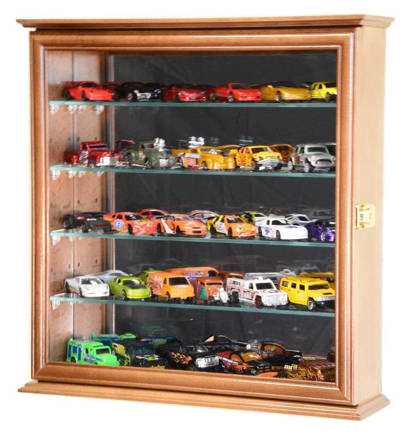 Mirrored Back Hot Wheels / Matchbox / Diecast / Train Display Case Cabinet - sfDisplay.com