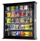 Mirror Backed and 4 Glass Shelves Shot Glass Display Case Cabinet - sfDisplay.com