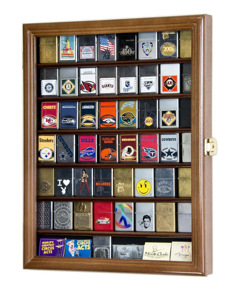 56 Zippo Lighter Display Case Cabinet - sfDisplay.com