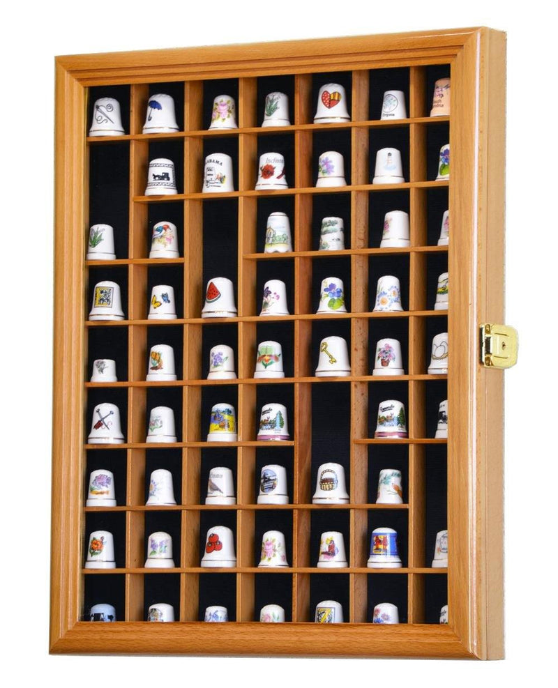 59 Opening Thimble / Small Miniature Display Case Cabinet - sfDisplay.com