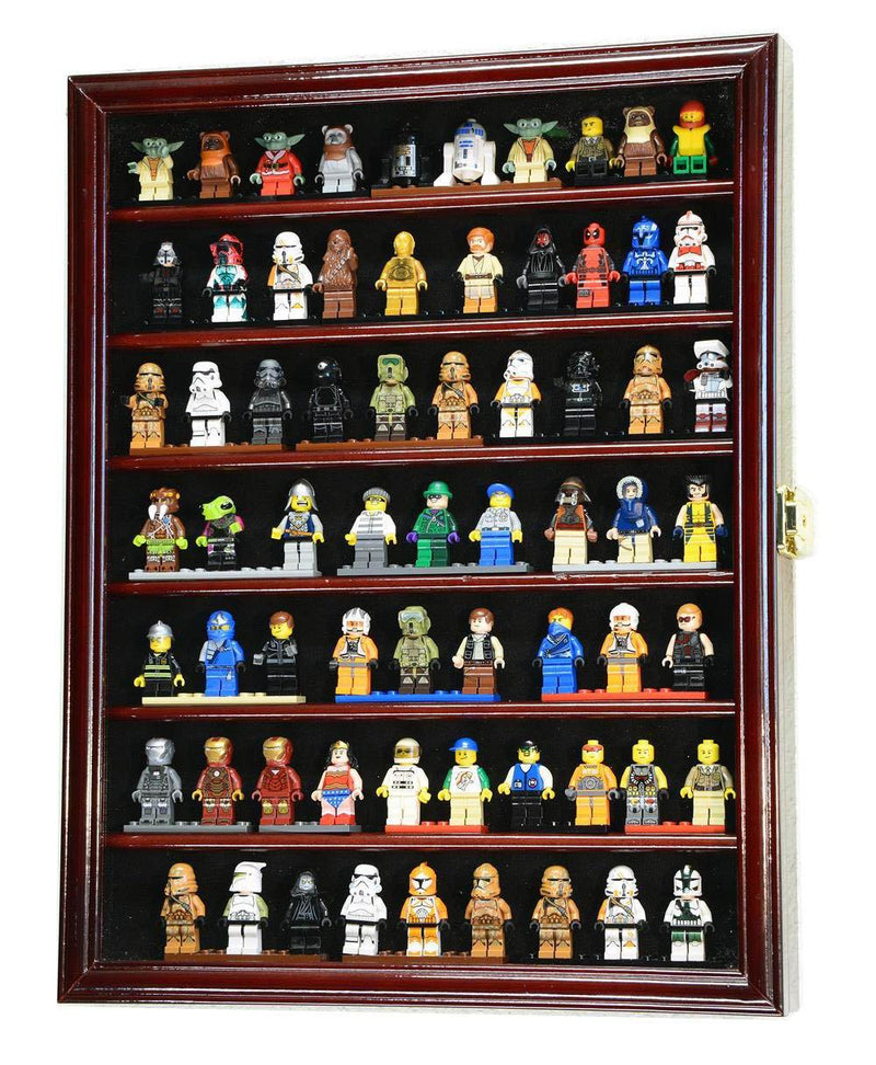 70 Lego Men Miniatures / Legos / Minifigures Display Case Cabinet - sfDisplay.com