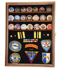 Challenge Coin / Medals / Pins / Badges / Ribbons / Insignia /Combo Display Case Cabinet - sfDisplay.com