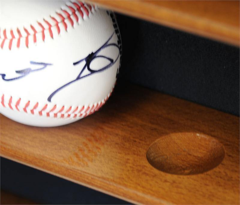 14 Baseball Ball Display Case Cabinet - Home Plate Shaped - sfDisplay.com