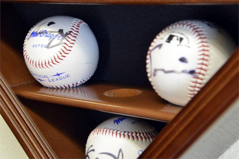 23 Baseball Ball Display Case Cabinet - Home Plate Shaped - sfDisplay.com