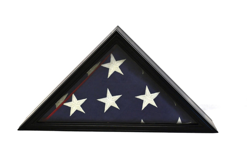 Old Glory Flag Display Case Glass Cabinet for 5x9.5' Flag - sfDisplay.com