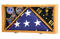 Flag and Medals Display Case Cabinet - sfDisplay.com