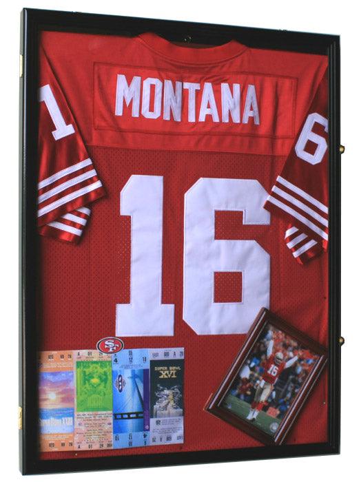 Large Jersey or Uniform Frame Display Case Cabinet Shadow Box - sfDisplay.com