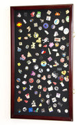 Large Pin, Ribbons, Medals, Buttons, Shells Disney Pins Display Case Cabinet - sfDisplay.com