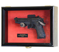 Single Pistol Handgun Display Case Wall Mount Cabinet - sfDisplay.com