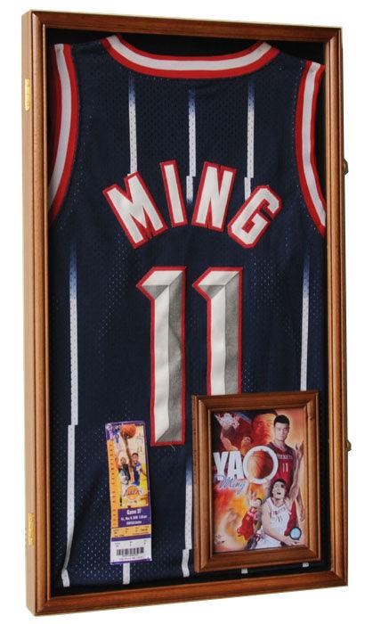 Small Jersey, T-shirt, or Uniform Frame Display Case Cabinet Shadowbox - sfDisplay.com