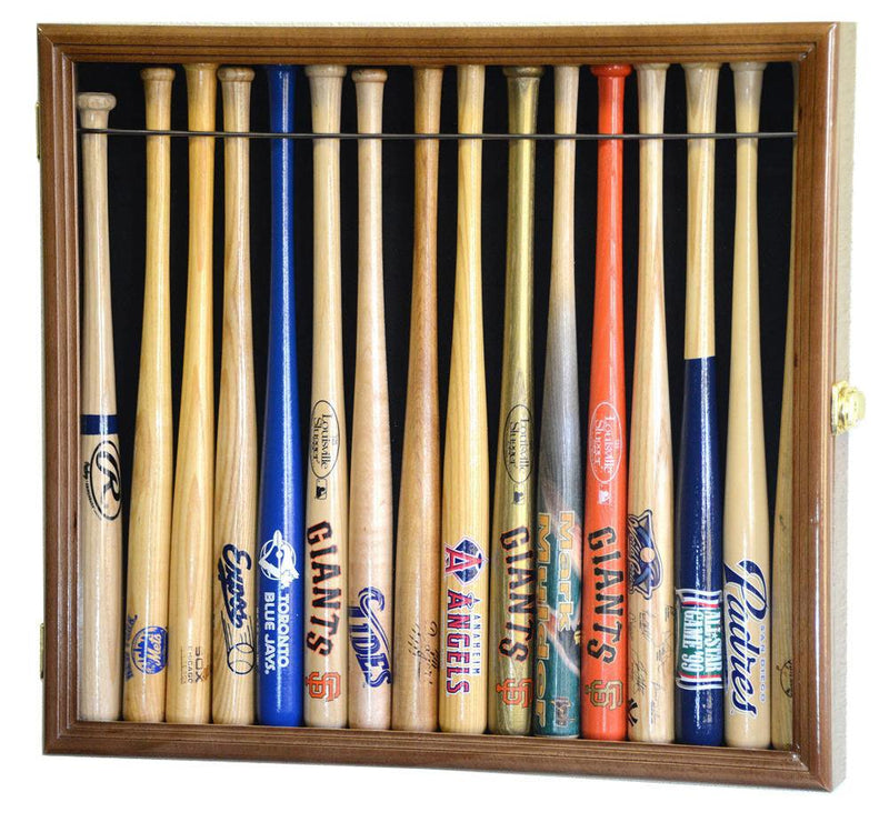 Small Mini 18" Bat Baseball Display Case Cabinet - sfDisplay.com